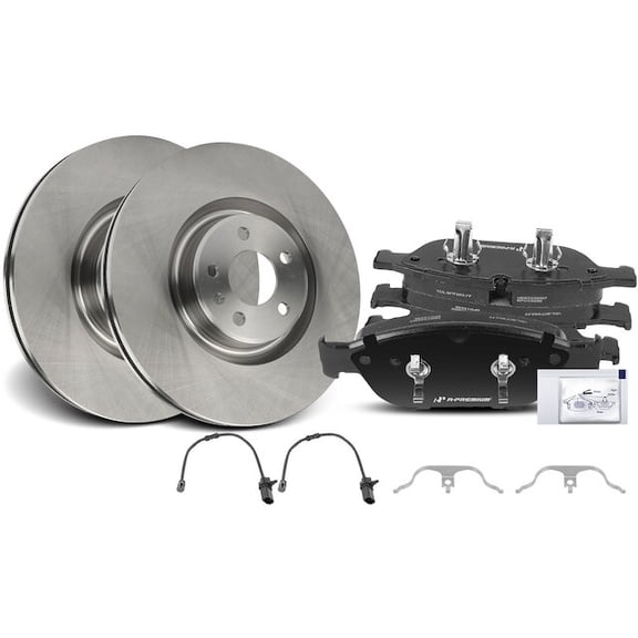Front Brake Pad and Rotor Kit 6 - Compatible with 2015 - 2016 Audi S7 Base 4.0L V8