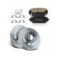 thumbnail image 1 of Front Brake Pad and Rotor Kit 6 - Compatible with 2016 - 2017, 2019 - 2021 Mazda CX-3 2.0L 4-Cylinder - Autopart Premium, 1 of 2