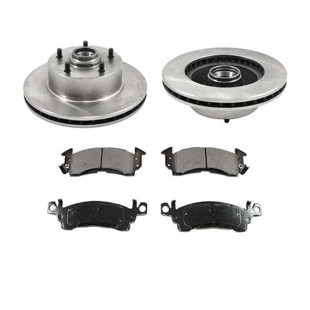 Front Brake Pad and Rotor Kit - Compatible with 1969 - 1972 Pontiac Grand Prix 1970 1971