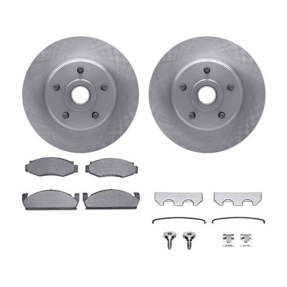 Front Brake Pad and Rotor Kit - Compatible with 1975 - 1980 Ford Granada 1976 1977 1978 1979
