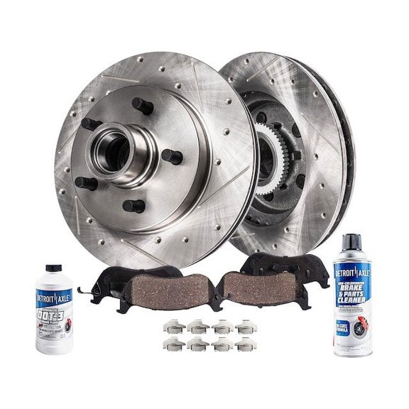 Front Brake Pad and Rotor Kit - Compatible with 1982 - 1983 Chevy Malibu Classic