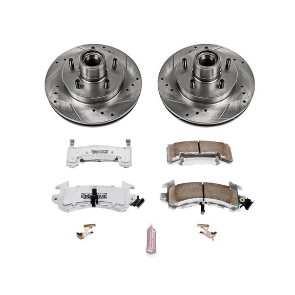 Front Brake Pad and Rotor Kit - Compatible with 1982 - 1983 Chevy Malibu