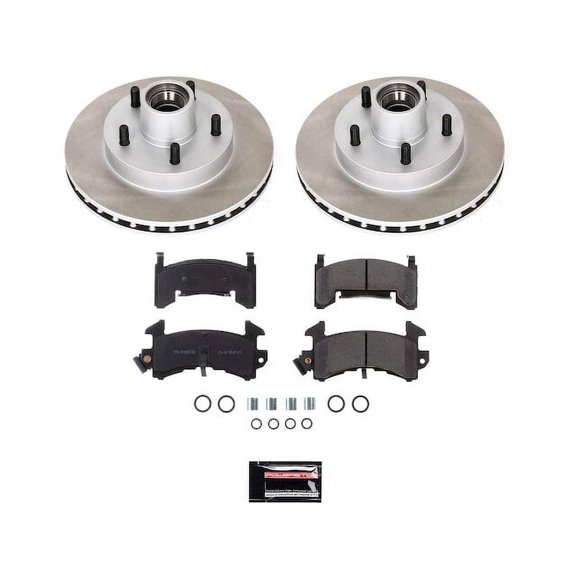 Front Brake Pad and Rotor Kit - Compatible with 1982 - 1983 Chevy Malibu