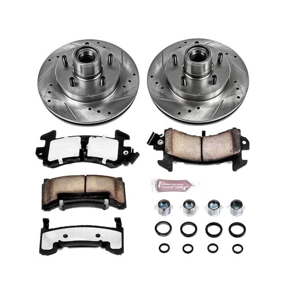 Front Brake Pad and Rotor Kit - Compatible with 1982 - 1987 Buick Regal 1983 1984 1985 1986