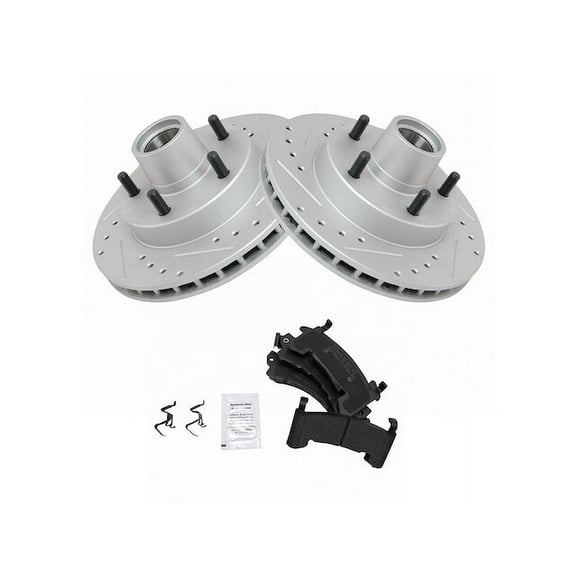 Front Brake Pad and Rotor Kit - Compatible with 1982 - 1993 Chevy S10 RWD 1983 1984 1985 1986 1987 1988 1989 1990 1991 1992
