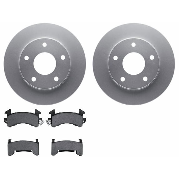 Front Brake Pad and Rotor Kit - Compatible with 1983 - 1997 Chevrolet S10 4WD - Dynamic Friction