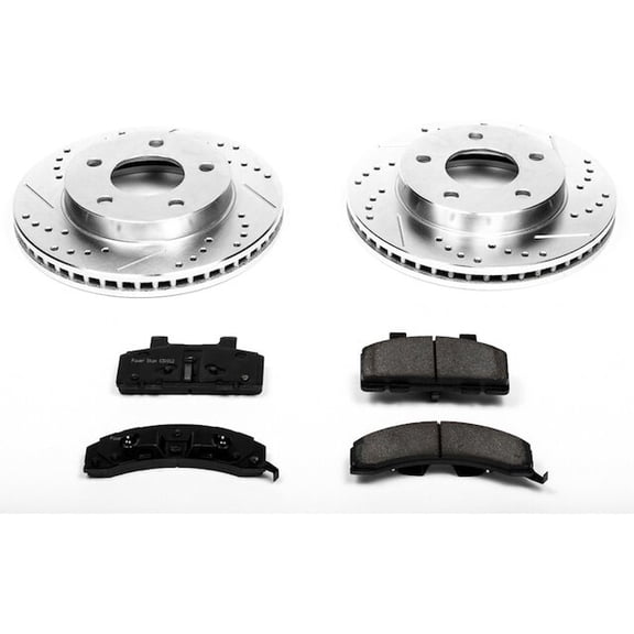 Front Brake Pad and Rotor Kit - Compatible with 1990 - 1991 Chevy Lumina APV
