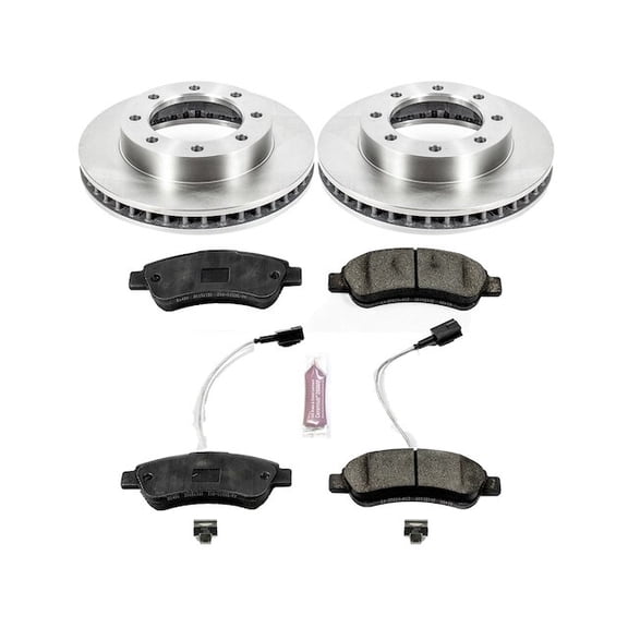 Front Brake Pad and Rotor Kit - Compatible with 1990 - 1993 Dodge W350 - Power Stop