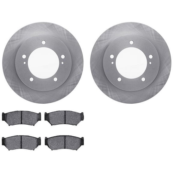 Front Brake Pad and Rotor Kit - Compatible with 1991 - 1998 Suzuki Sidekick 4-Door 1.6L 4-Cylinder - Dynamic Friction