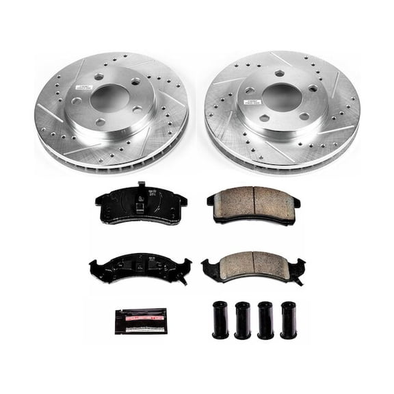 Front Brake Pad and Rotor Kit - Compatible with 1992 - 1993 Chevy Lumina APV