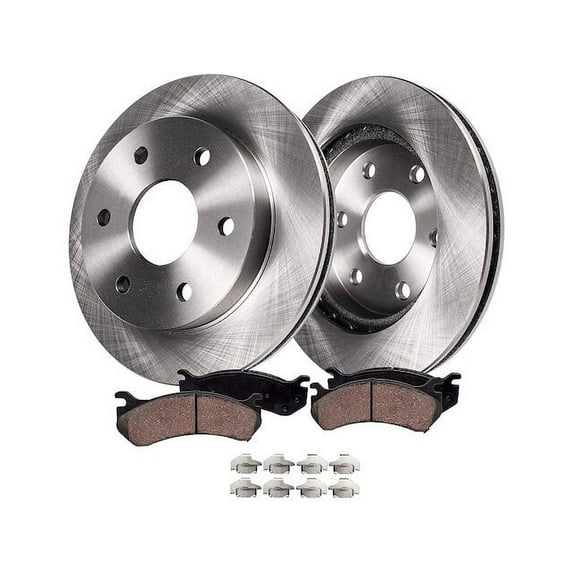 Front Brake Pad and Rotor Kit - Compatible with 1992 - 1994 Chevy Blazer 1993