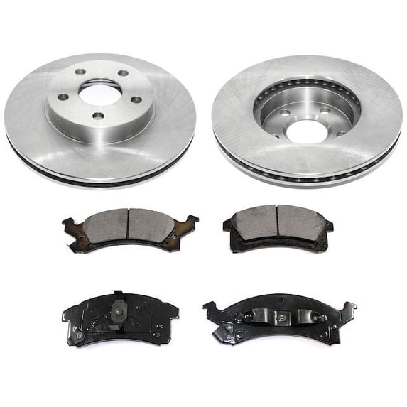 Front Brake Pad and Rotor Kit - Compatible with 1992 - 2005 Chevy Cavalier 1993 1994 1995 1996 1997 1998 1999 2000 2001 2002 2003 2004