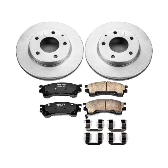 Front Brake Pad and Rotor Kit - Compatible with 1993 - 1997 Mazda MX-6 1994 1995 1996