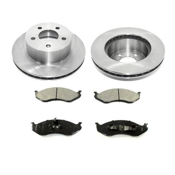 Front Brake Pad and Rotor Kit - Compatible with 1993 - 1998 Jeep Grand Cherokee 1994 1995 1996 1997