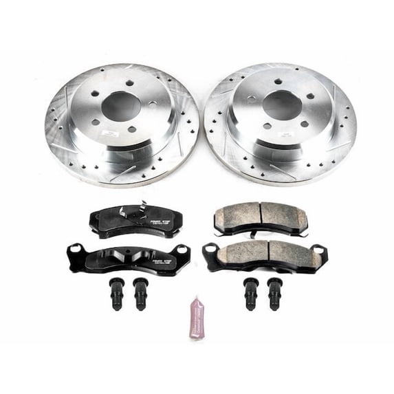 Front Brake Pad and Rotor Kit - Compatible with 1993 Ford Mustang - Power Stop