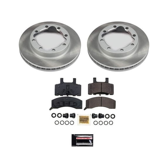 Front Brake Pad and Rotor Kit - Compatible with 1994 - 1999 Chevrolet K1500 Suburban - Power Stop