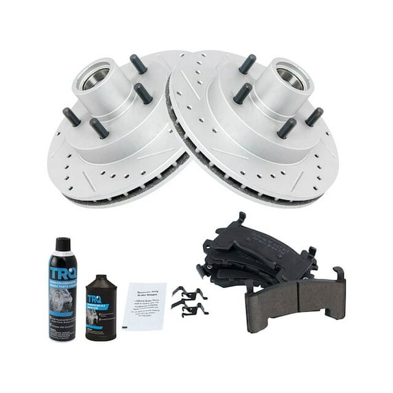 Front Brake Pad and Rotor Kit - Compatible with 1994 - 2002 Chevy S10 RWD 1995 1996 1997 1998 1999 2000 2001