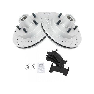 Front Drilled & Slotted Brake Rotor & Ceramic Pad Kit - 267mm, Fits Chevy S10, Blazer, Monte Carlo & More 11 thumbnail image