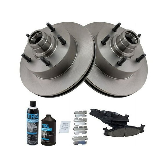 Front Brake Pad and Rotor Kit - Compatible with 1994 - 2002 Ford E-150 Econoline 1995 1996 1997 1998 1999 2000 2001