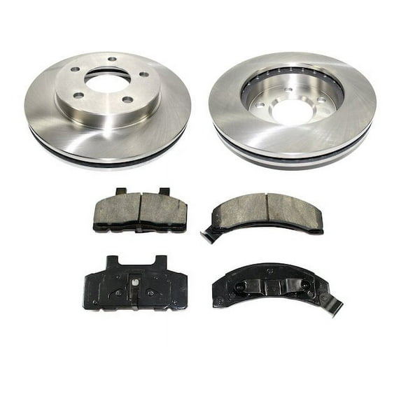 Front Brake Pad and Rotor Kit - Compatible with 1995 - 1996 Oldsmobile Cutlass Ciera