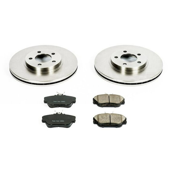 Front Brake Pad and Rotor Kit - Compatible with 1995 - 2002 Lincoln Continental 1996 1997 1998 1999 2000 2001