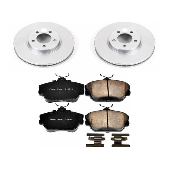 Front Brake Pad and Rotor Kit - Compatible with 1995 - 2002 Lincoln Continental 1996 1997 1998 1999 2000 2001