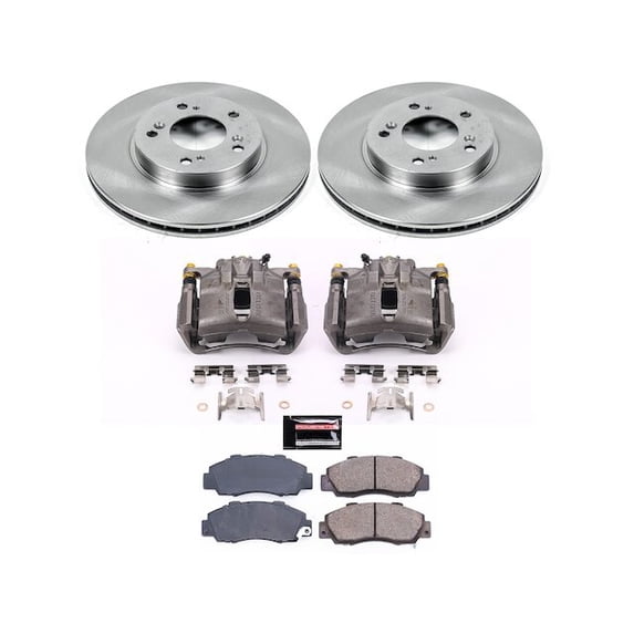 Front Brake Pad and Rotor Kit - Compatible with 1996 - 1998 Acura RL - Power Stop