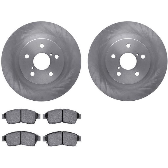 Front Brake Pad and Rotor Kit - Compatible with 1996 - 2000 Toyota RAV4 GAS 1997 1998 1999