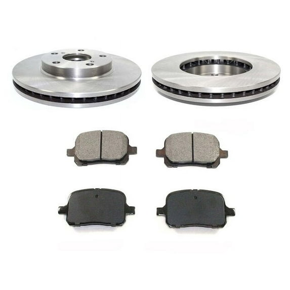 Front Brake Pad and Rotor Kit - Compatible with 1997 - 1999 Toyota Camry 3.0L V6 1998