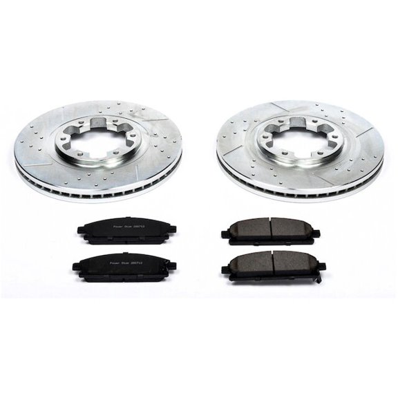 Front Brake Pad and Rotor Kit - Compatible with 1997 - 2003 INFINITI QX4 1998 1999 2000 2001 2002