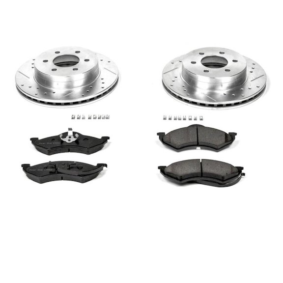 Front Brake Pad and Rotor Kit - Compatible with 1998 - 1999 Dodge Durango