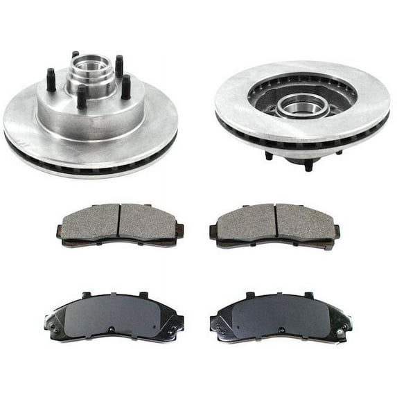 Front Brake Pad and Rotor Kit - Compatible with 1998 - 2000 Mazda B2500 1999