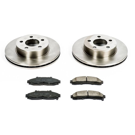 Front Brake Pad and Rotor Kit - Compatible with 1998 - 2002 Ford Ranger 4WD - Power Stop