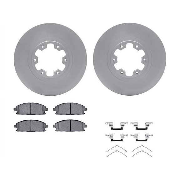 Front Brake Pad and Rotor Kit - Compatible with 1998 - 2003 INFINITI QX4 1999 2000 2001 2002
