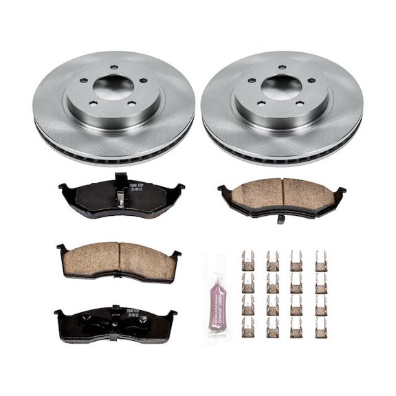 Front Brake Pad and Rotor Kit - Compatible with 1998 - 2004 Chrysler Concorde 1999 2000 2001 2002 2003