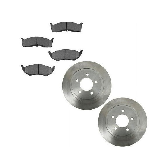 Front Brake Pad and Rotor Kit - Compatible with 1998 - 2004 Chrysler Concorde 1999 2000 2001 2002 2003