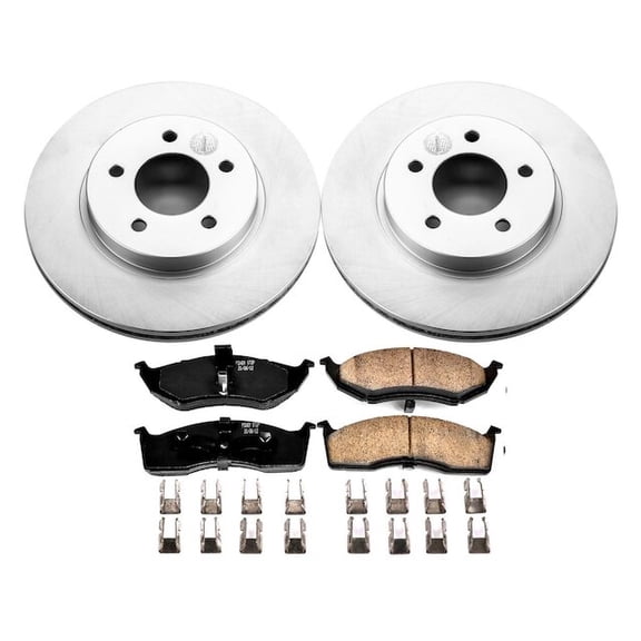Front Brake Pad and Rotor Kit - Compatible with 1998 - 2004 Dodge Intrepid 1999 2000 2001 2002 2003