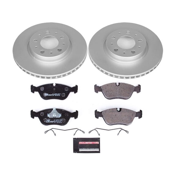 Front Brake Pad and Rotor Kit - Compatible with 1998 - 2004 Volvo C70 1999 2000 2001 2002 2003