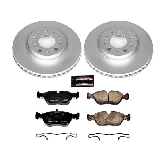 Front Brake Pad and Rotor Kit - Compatible with 1998 - 2004 Volvo C70 1999 2000 2001 2002 2003