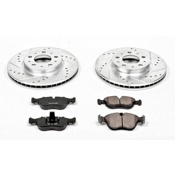 Front Brake Pad and Rotor Kit - Compatible with 1998 - 2004 Volvo C70 1999 2000 2001 2002 2003