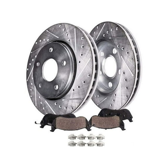Front Brake Pad and Rotor Kit - Compatible with 1998 - 2005 Chevy Blazer 1999 2000 2001 2002 2003 2004