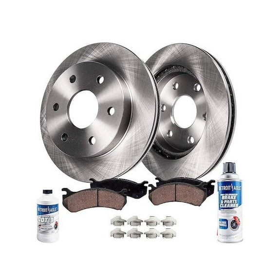 Front Brake Pad and Rotor Kit - Compatible with 1999 - 2000 Cadillac Escalade Base