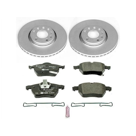 Front Brake Pad and Rotor Kit - Compatible with 1999 - 2002 Saab 9-3 Viggen 2000 2001