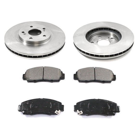 Front Brake Pad and Rotor Kit - Compatible with 1999 - 2003, 2006 - 2008 Acura TL Base 2000 2001 2002 2007