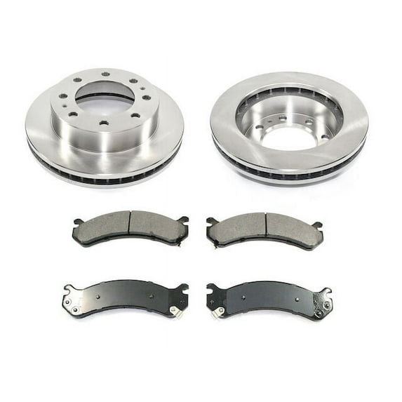 Front Brake Pad and Rotor Kit - Compatible with 1999 - 2004 Chevy Silverado 2500 2000 2001 2002 2003