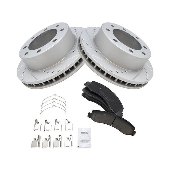 Front Brake Pad and Rotor Kit - Compatible with 1999 - 2004 Ford F-250 Super Duty 4WD 2000 2001 2002 2003