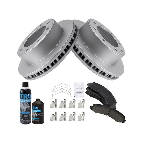 Front Brake Pad and Rotor Kit - Compatible with 1999 - 2004 Ford F-250 Super Duty 4WD 2000 2001 2002 2003