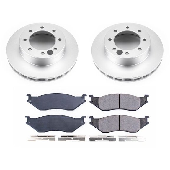 Front Brake Pad and Rotor Kit - Compatible with 1999 - 2004 Ford F-450 Super Duty 2000 2001 2002 2003