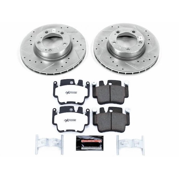 Front Brake Pad and Rotor Kit - Compatible with 1999 - 2005 Porsche 911 996 - Power Stop