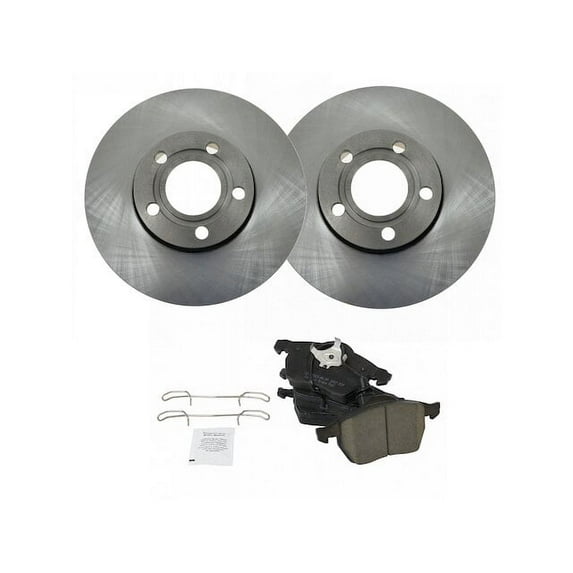 Front Brake Pad and Rotor Kit - Compatible with 1999 - 2006 Audi A4 Quattro 2000 2001 2002 2003 2004 2005